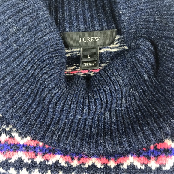 NWOT J. Crew Fair Isle Turtleneck Sweater - Picture 5 of 5